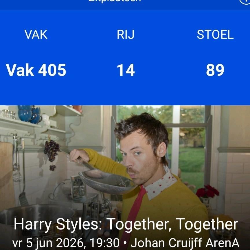 Harry Styles tickets 2 stuks, Tickets en Kaartjes, Twee personen, Juni