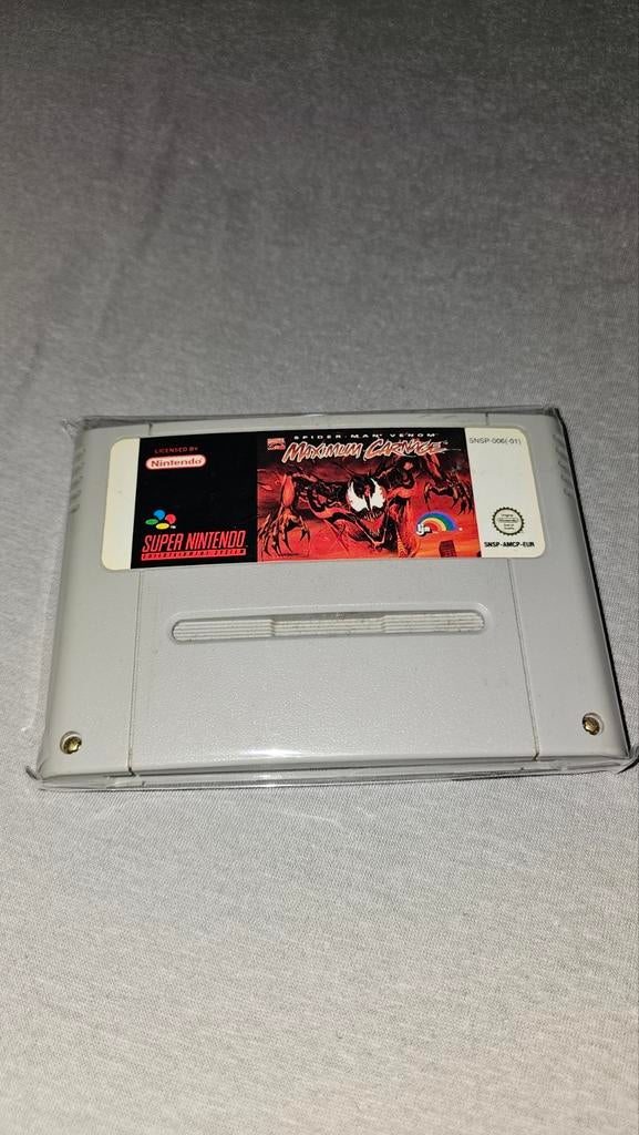 Spider-Man & Venom: Maximum Carnage SNES, Gebruikt, 1 speler, Vanaf 12 jaar, Ophalen