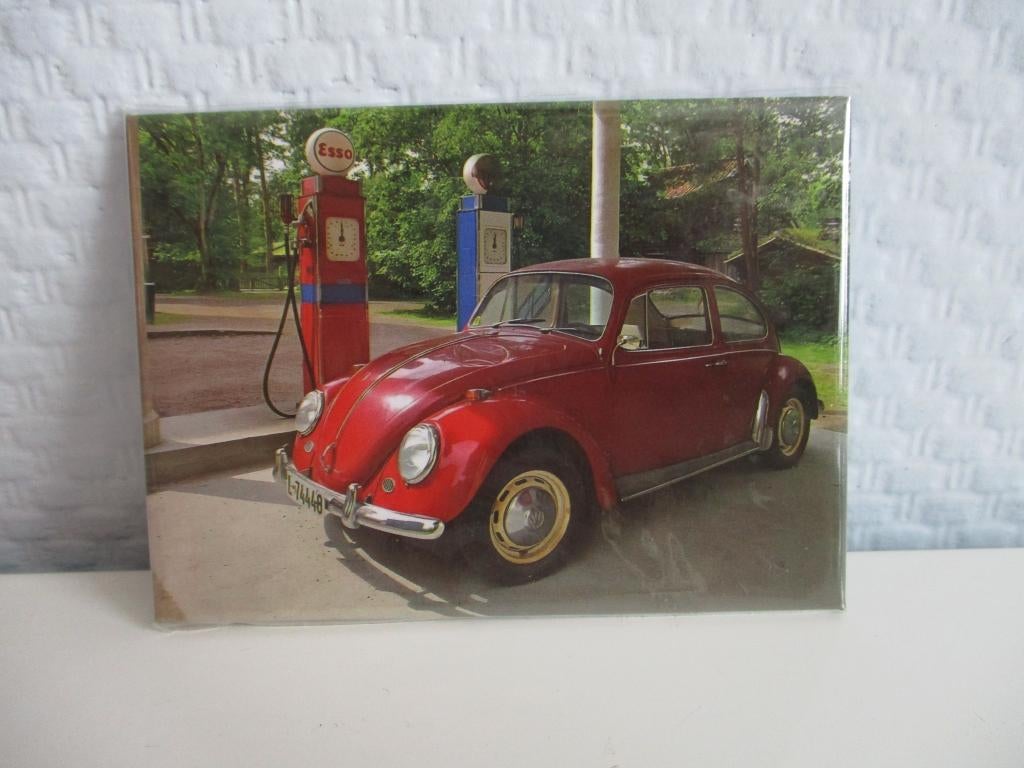 V.W. RODE KEVER Koelkast-magneet., Ophalen of Verzenden, Nieuw, Auto's