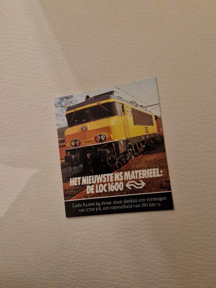 6203 NS Loc 1600 Reclame Sticker- Het Nieuwste N.S.Materieel, Verzamelen, Stickers, Ophalen of Verzenden