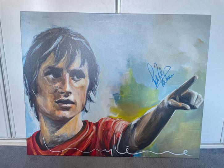 Johan Cruijff Schilderij, Antiek en Kunst, Kunst | Schilderijen | Klassiek, Ophalen of Verzenden