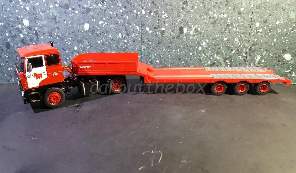 Daf 2800 met oplegger MAMMOET 1978 1:43 Ixo V291, Verzenden, Nieuw, Bus of Vrachtwagen, Overige merken
