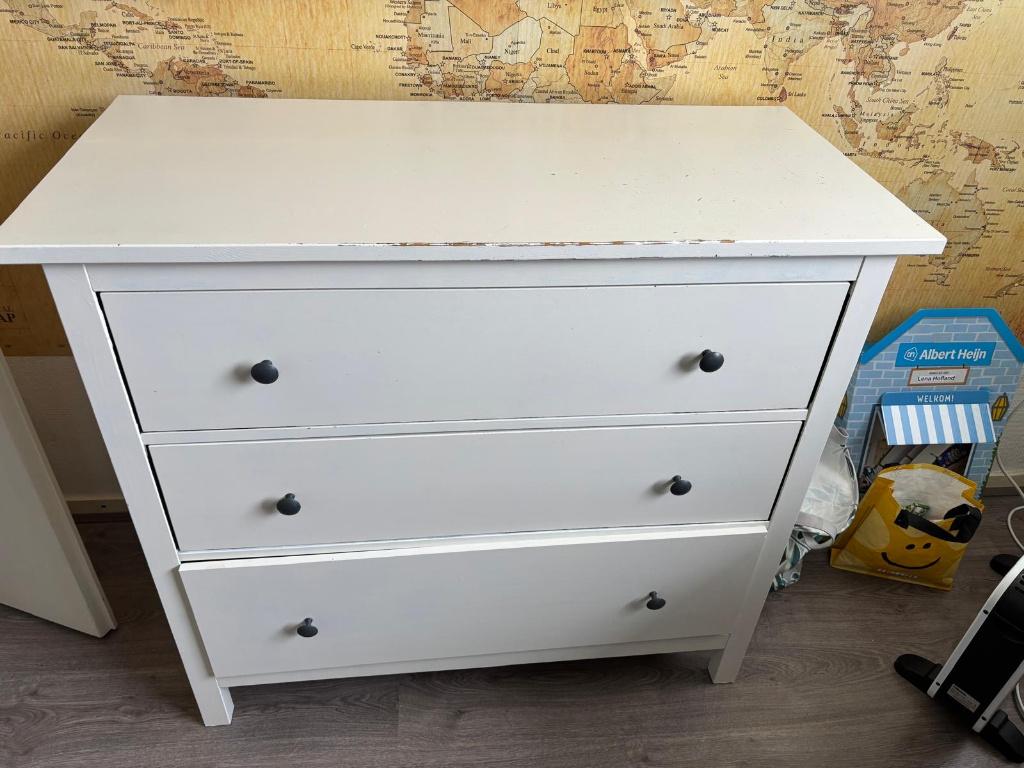 IKEA HEMNES ladekast (3 lades), Ophalen, Gebruikt, 100 tot 150 cm, 50 tot 100 cm