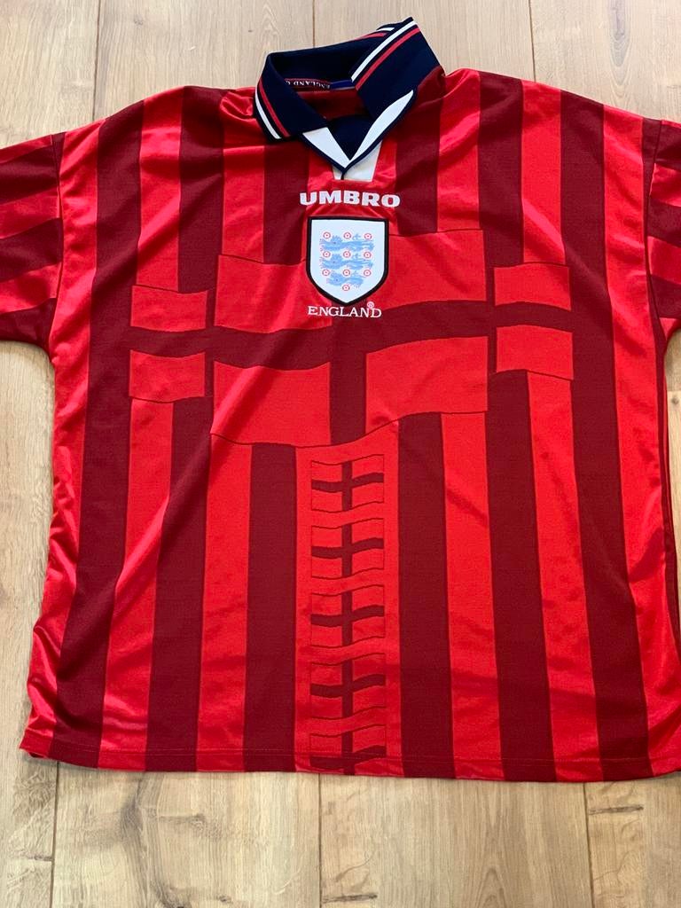 Engenland uitshirt 1998, Groter dan maat XL, Ophalen of Verzenden, Zo goed als nieuw, Shirt
