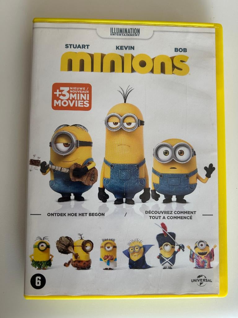 Minions IZGS DVD Stuart Kevin Bob, Alle leeftijden, Ophalen of Verzenden, Zo goed als nieuw, Amerikaans