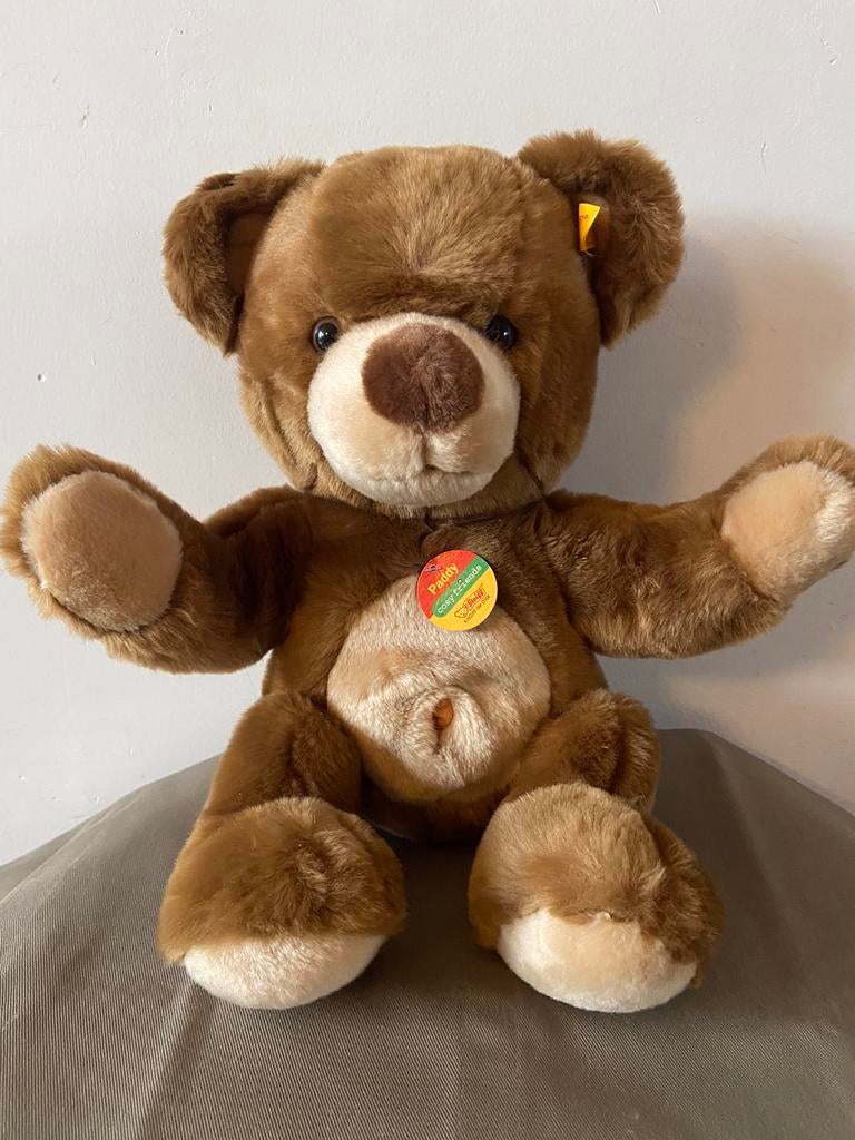 Steiff Paddy TeddyBeer met navel, 124556, Verzamelen, Beren en Cherished Teddies, Ophalen of Verzenden, Nieuw, Stoffen beer, Steiff