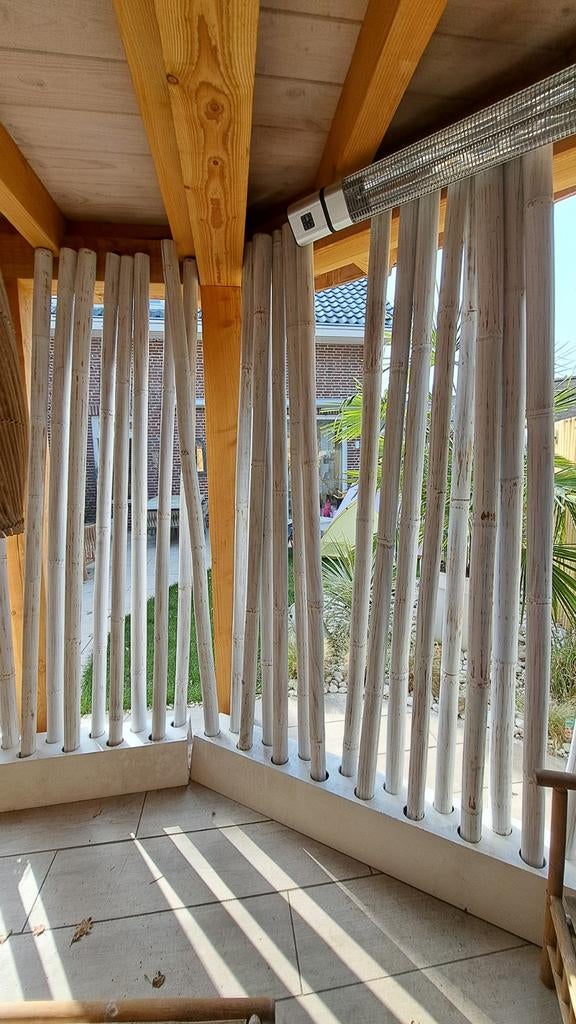 Mooie bamboe hout kamerschermen roomdividers kamerafzetting, Ophalen, Zo goed als nieuw