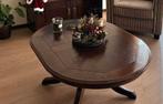 Salontafel donker eiken, Huis en Inrichting, Tafels | Salontafels, Ophalen, Gebruikt, 100 tot 150 cm, Eikenhout