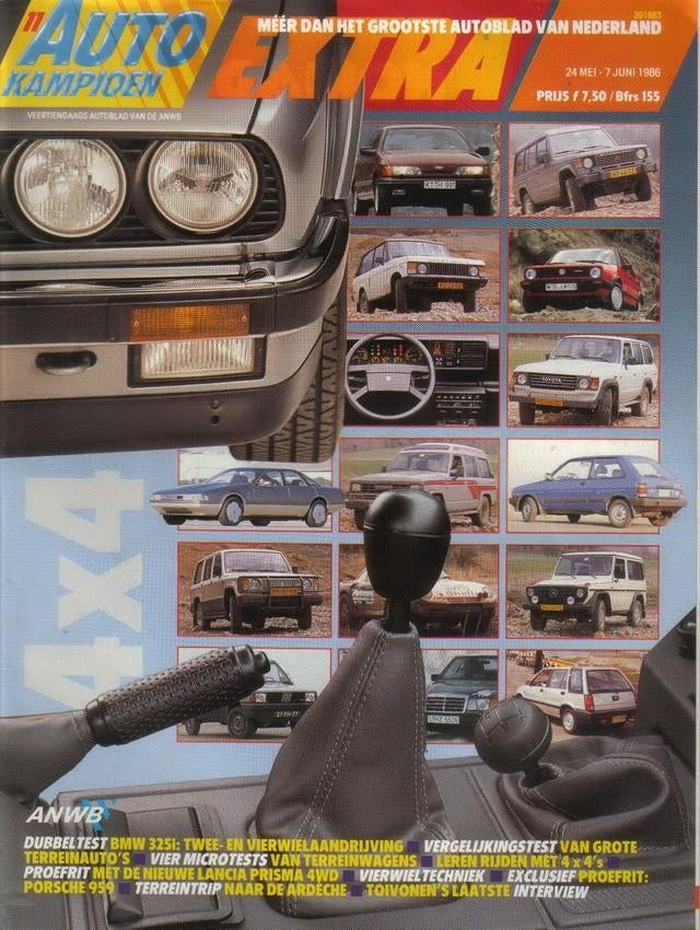 Autokampioen 11 1986 : BMW 325i ( iX ) - Porsche 959 - Lada, Ophalen of Verzenden, Gelezen, Algemeen