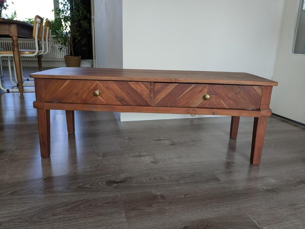 TV meubel massief acaciahout, Ophalen of Verzenden