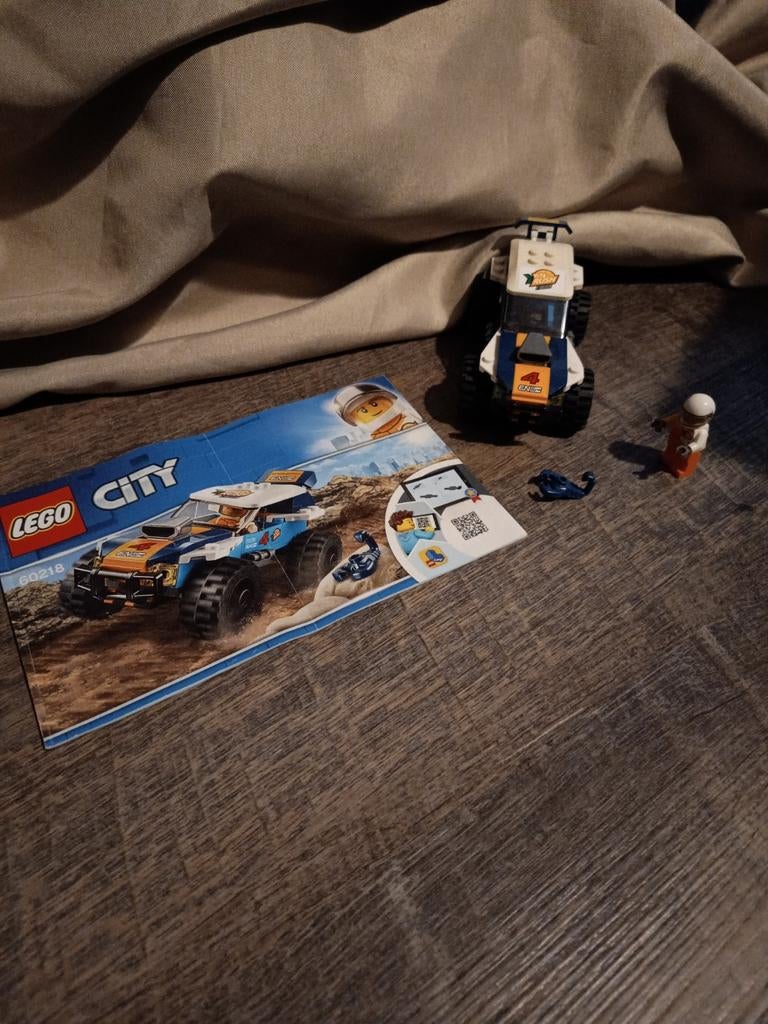 Lego City 60218 Woestijn Rallywagen, Ophalen of Verzenden, Gebruikt, Complete set, Lego