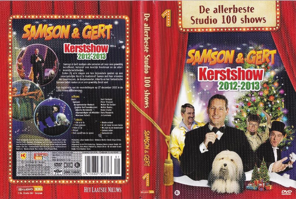 Samson en Gert - Kerstshow 2012-2013 dvd, Cd's en Dvd's, Gebruikt, Alle leeftijden, Ophalen of Verzenden, Komedie