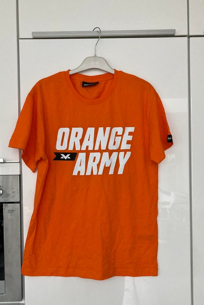 Max Verstappen t-shirt Orange Army. Maat M zgan, Ophalen of Verzenden, Zo goed als nieuw, Maat 48/50 (M), Oranje