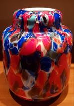 Design glas spatter vazen, Overige kleuren, Ophalen of Verzenden, Minder dan 50 cm, Glas