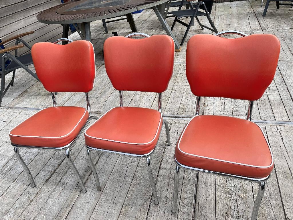 Bel Air stoelen, Huis en Inrichting, Stoelen, Ophalen, Overige materialen, Gebruikt, Jaren '50, vintage