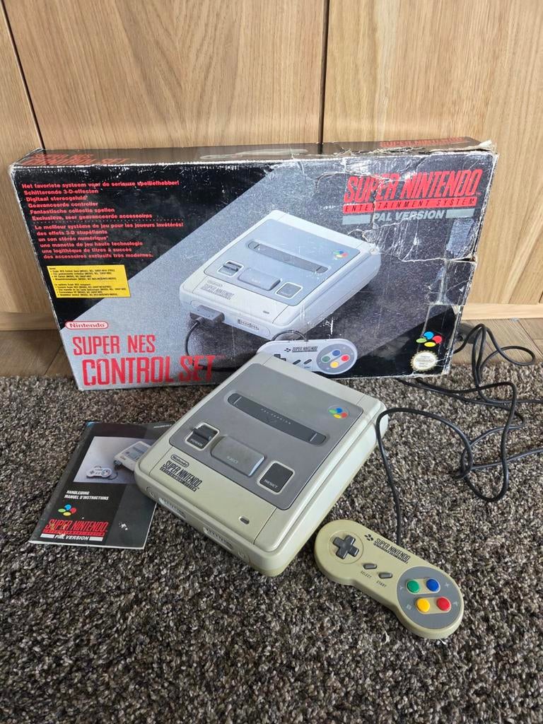 Super Nintendo (SNES) compleet in doos, Ophalen of Verzenden, Gebruikt, Met 1 controller