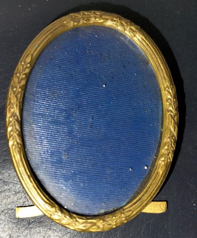 Antieke Goud kleurige Fotolijst - Ovaal, Huis en Inrichting, Woonaccessoires | Lijsten, Gebruikt, Minder dan 50 cm, Minder dan 50 cm