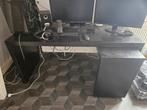 Bureau zwart Ikea in goede staat., Ophalen, Gebruikt, Bureau