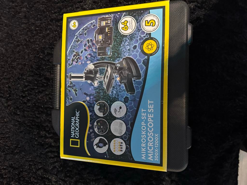 National Geographic Microscoopset 300x-1200x (9118002), Ophalen, Zo goed als nieuw, 1000x of meer, Biologische microscoop