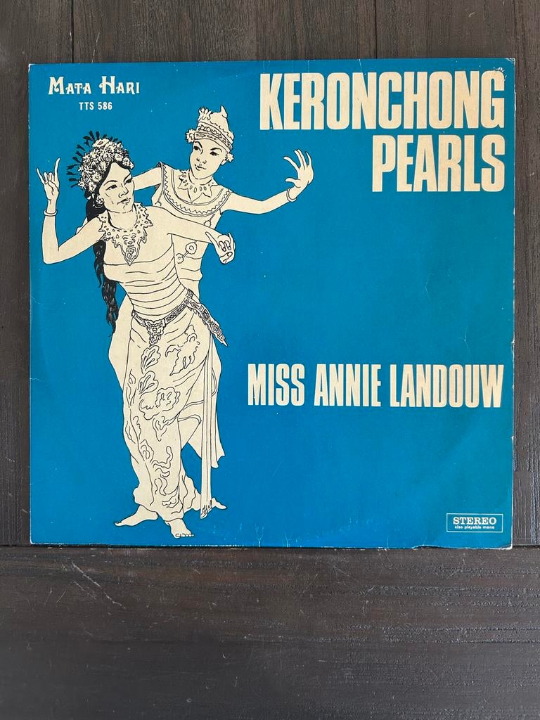 Keronchong Pearls - Miss Annie Landouw LP (Mata Hari TTS 586, Cd's en Dvd's, Vinyl | Wereldmuziek, Gebruikt, Originele persing