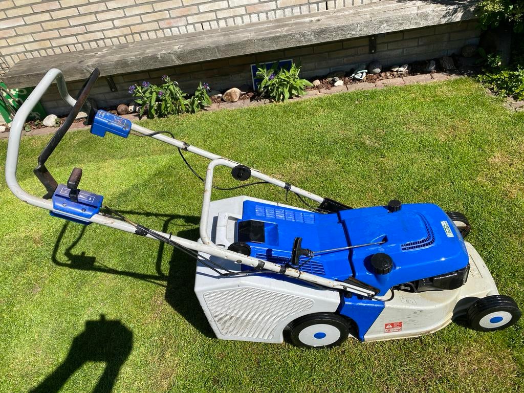 Yamaha YLM 342 Benzine Grasmaaier - Betrouwbaar & Krachtig, Tuin en Terras, Cirkelmaaier, Gebruikt, Ophalen of Verzenden, 30 t/m 39 cm