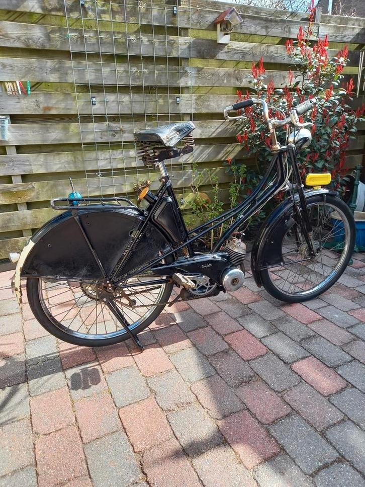 Kaptein Mobylette AV3 1951, Fietsen en Brommers, Fietsen | Dames | Omafietsen, Gebruikt, Ophalen