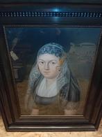 Antiek Portret Vrouw door Wessel Lubbers, 1809, Ophalen of Verzenden