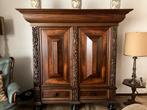 Hele mooie ranken kast eiken hout broodkast degelijk., Antiek en Kunst, Antiek | Meubels | Kasten, Ophalen