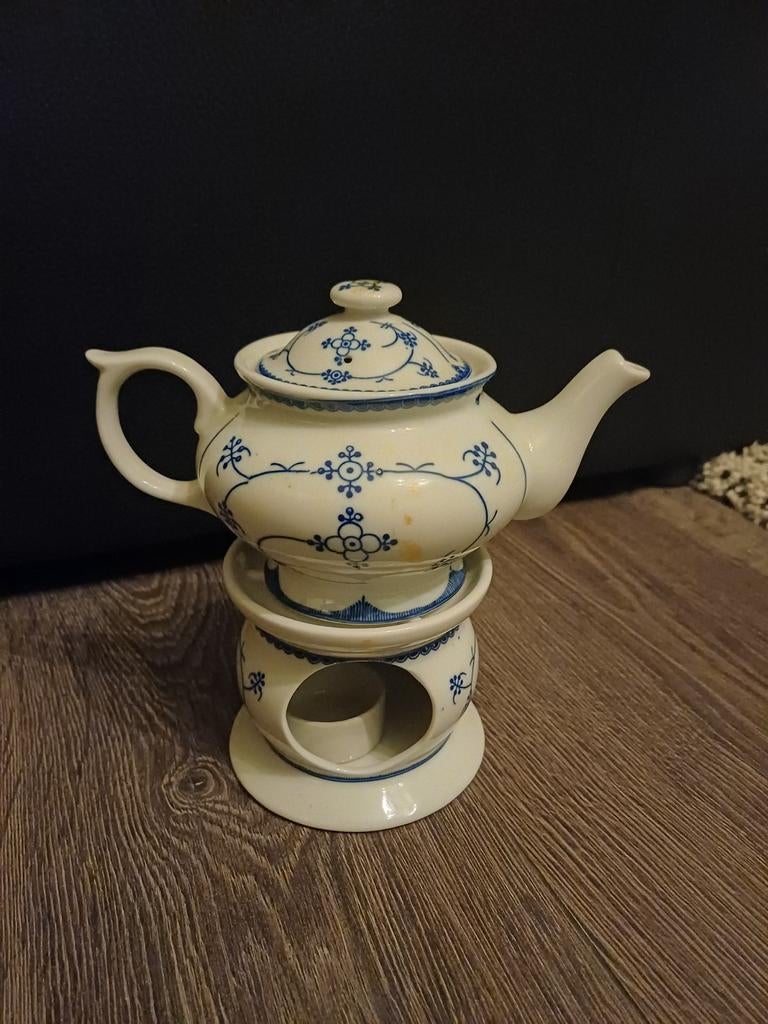 Delfts Blauw theepot met theelichtje, Ophalen of Verzenden