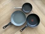 Pannenset: BK & Tefal koekenpannen (3 stuks), Ophalen of Verzenden, Gebruikt