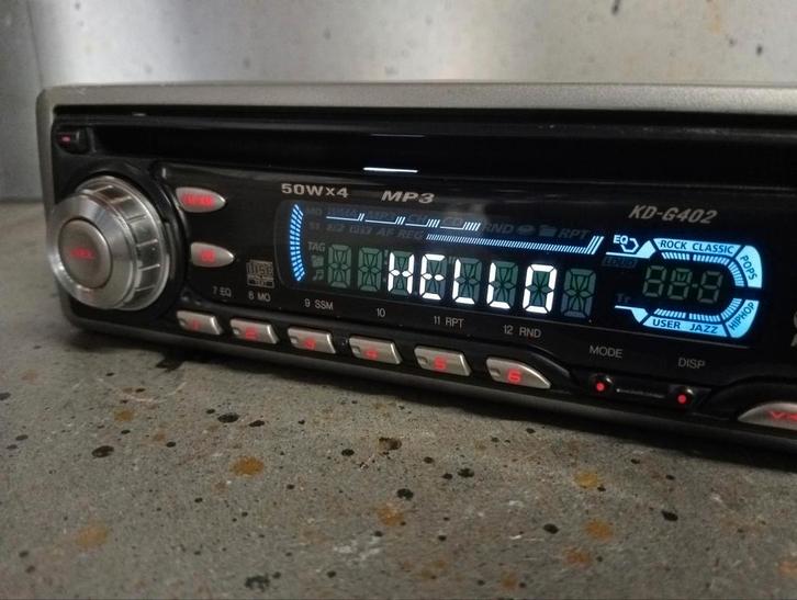 JVC KD-G402 MP3 CD-speler autoradio, Auto diversen, Autoradio's, Gebruikt, Ophalen of Verzenden