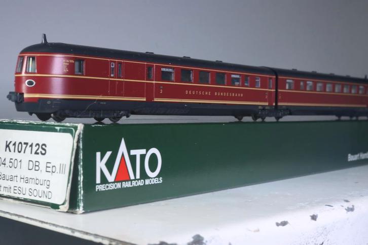 2-delig dieseltreinstel VT 04.5, DCC + geluid, DB, Hobby en Vrije tijd, Modeltreinen | N-Spoor, Nieuw, Locomotief, Gelijkstroom