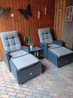 Tafel 180x100cm met glasplaat., Tuin en Terras, Tuinsets en Loungesets, Ophalen, Gebruikt