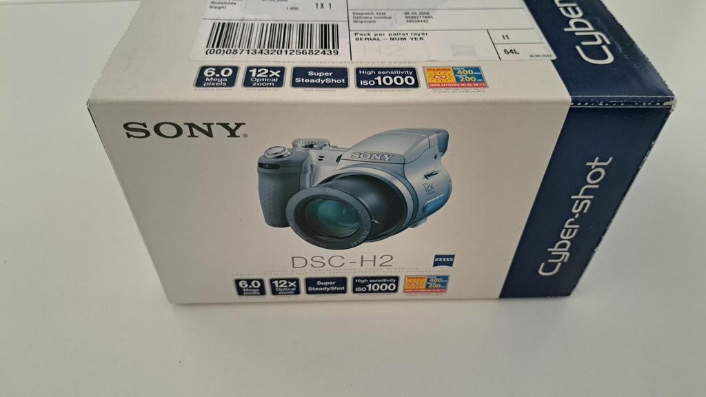 Sony Cyber-shot DSC-H2 Digitale Camera - 6.0 MP, 12x Zoom, Audio, Tv en Foto, Fotocamera's Digitaal, Compact, Ophalen of Verzenden