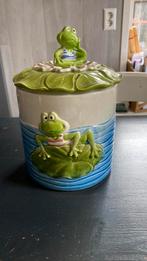 Vintage koekjespot kikker japan, Huis en Inrichting, Keuken | Servies, Overige typen, Ophalen of Verzenden, Overige stijlen, Glas