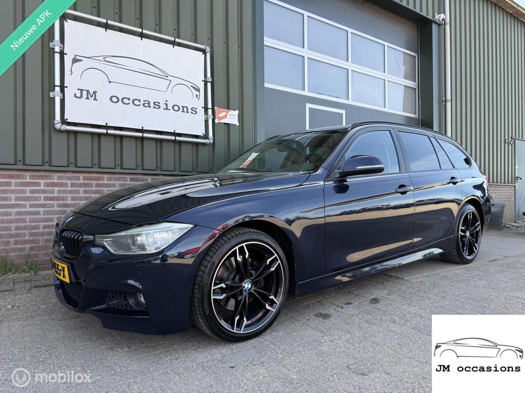 BMW 3-serie Touring 320d High Executive|Leder|Xenon|CarPlay|, Auto's, Achterwielaandrijving, 4 cilinders, Blauw, Leder