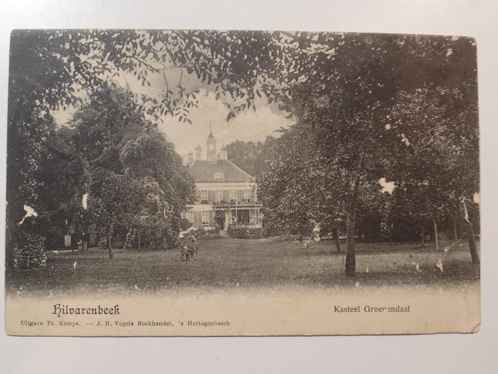 Hilvarenbeek Kasteel, Ophalen of Verzenden, 1940 tot 1960, Gelopen, Noord-Brabant