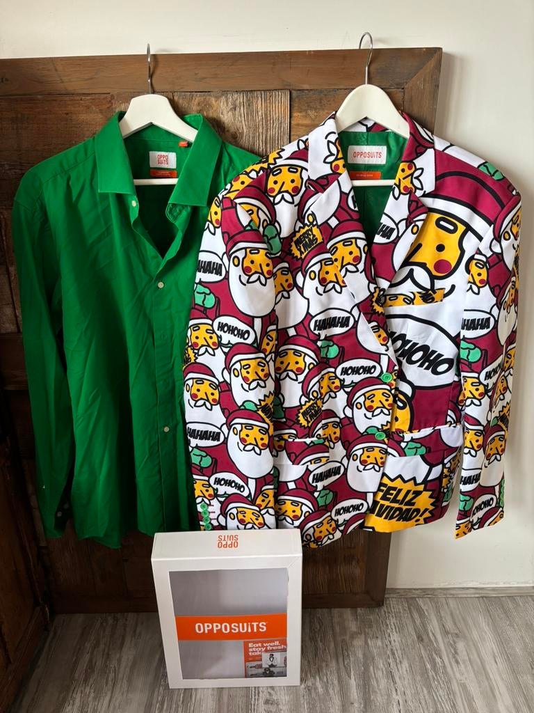 Leuke blazer met kerstmannen van Opposuits XXL, Ophalen of Verzenden, Zo goed als nieuw, Overige maten