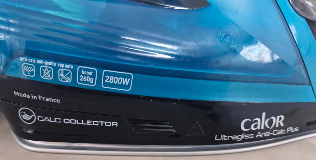 Calor Ultragliss Anti-Calc Plus (model FV6832C0), Witgoed en Apparatuur, Strijkijzers en Strijkplanken, Ophalen of Verzenden, Zo goed als nieuw