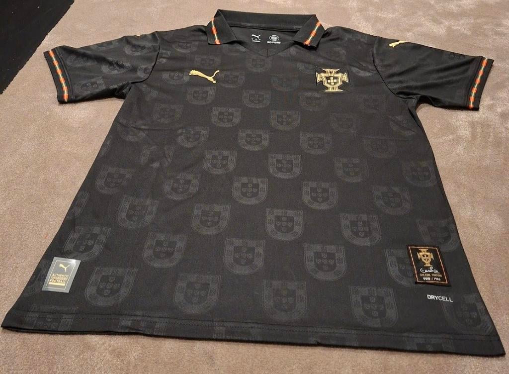Portugal Pantera Negra Voetbalshirt S/L/XL, Kleding | Heren, Sportkleding, Puma, Zwart, Nieuw, Ophalen of Verzenden