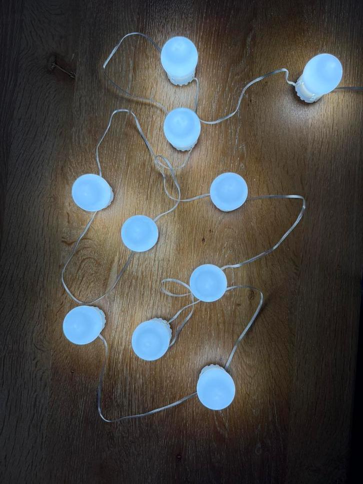 Set van 10 ledlampen voor rond een spiegel, Huis en Inrichting, Lampen | Wandlampen, Zo goed als nieuw, Ophalen of Verzenden