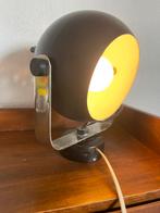 Vintage bollamp / zwart / gepo stijl / jaren 60, Ophalen of Verzenden, Zo goed als nieuw, Metaal, Minder dan 50 cm