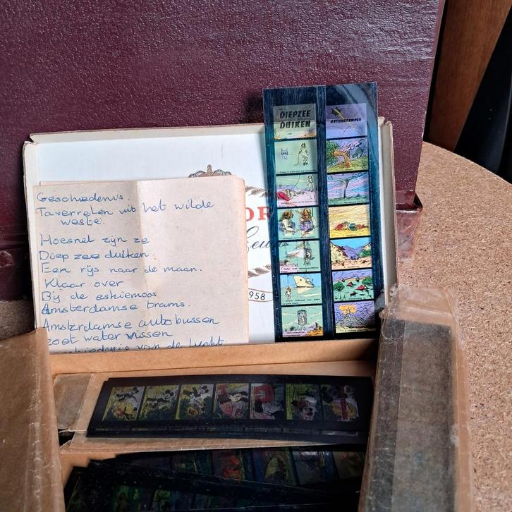 Toverlantaarn Beeldstrips, Verzamelen, Foto's en Prenten, Gebruikt, Prent, Overige onderwerpen, Voor 1940, Ophalen of Verzenden