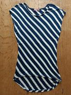 Shirt / top blauw / wit gestreept Maat S/M., Maat 38/40 (M), Blauw, Ophalen of Verzenden, Zo goed als nieuw