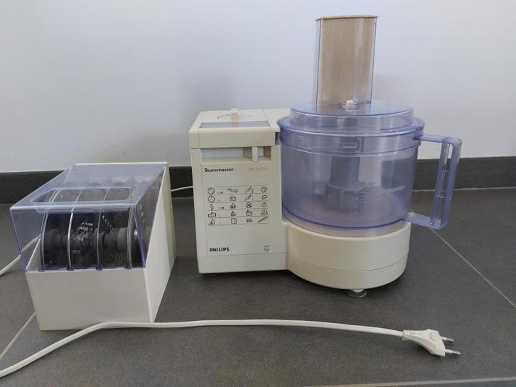 Philips Storemaster electronic foodprocessor type HR 2881, Witgoed en Apparatuur, Keukenmixers, Gebruikt, 2 snelheden, Ophalen of Verzenden