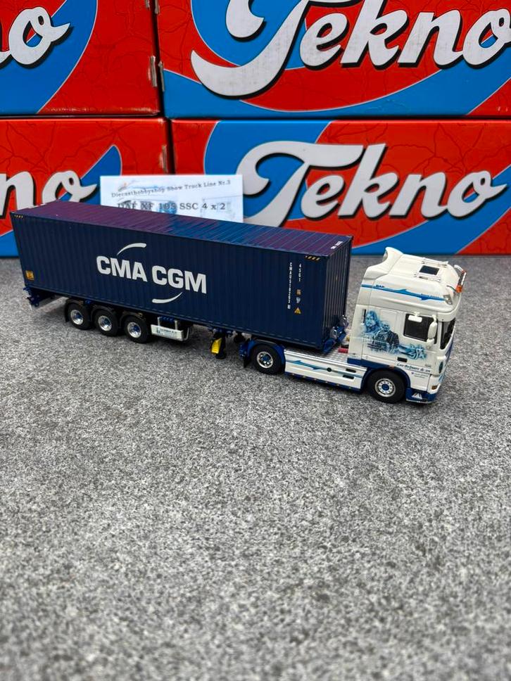 WSI DAF XF Leo Beljaars & Zn CMA CGM, Hobby en Vrije tijd, Modelauto's | 1:50, Nieuw, Bus of Vrachtwagen, Wsi, Ophalen of Verzenden
