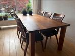 Massieve eettafel kersen met stoelen Joop van Arnhem, Huis en Inrichting, Complete eetkamers, Ophalen of Verzenden, Zo goed als nieuw