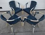 20 x wicker aluminium terrasstoelen cafe horeca stoelen, Ophalen of Verzenden, Zo goed als nieuw, Blauw, Vijf, Zes of meer stoelen