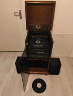Antieke platenspeler kast / grammofoon  / vinylplaat, Antiek en Kunst, Ophalen