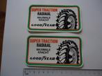 sticker oud Goodyear traktor boer agri agrarisch tractor 2x, Verzenden, Zo goed als nieuw, Bedrijf of Vereniging